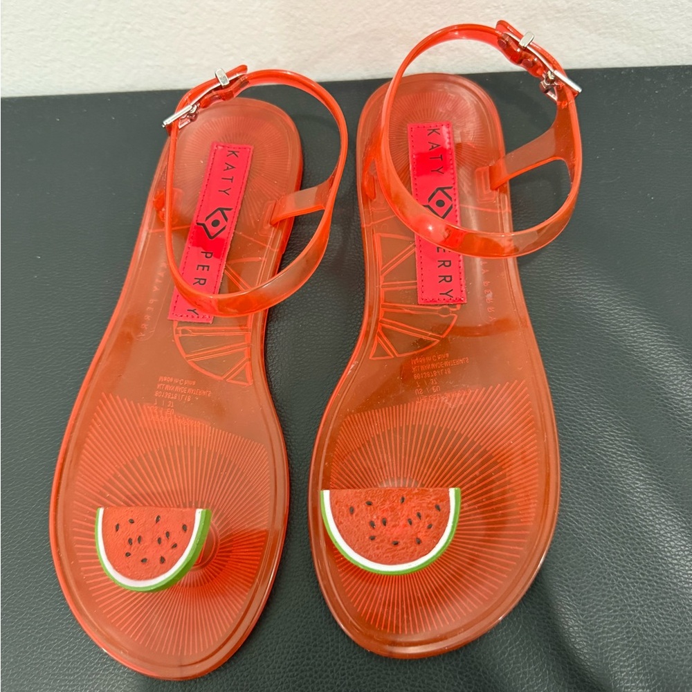 Katy Perry Collections Red Sandals with Watermelon Design